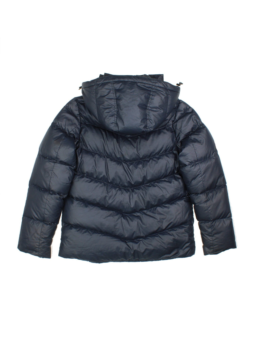 Vintage Nike Down Fill Puffer Jacket in a black colourway. Zip up fastening with side zip side pockets, down filling and swoosh branding on front.