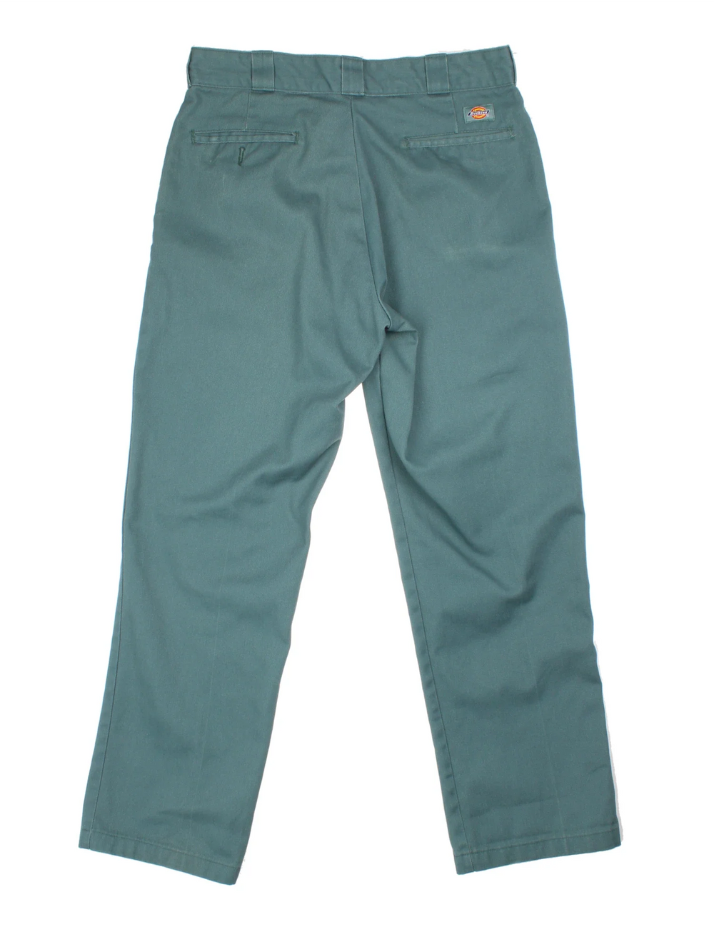 Dickies 874 Trousers in green colourway with multiple pockets and the logo embroidered on the back.