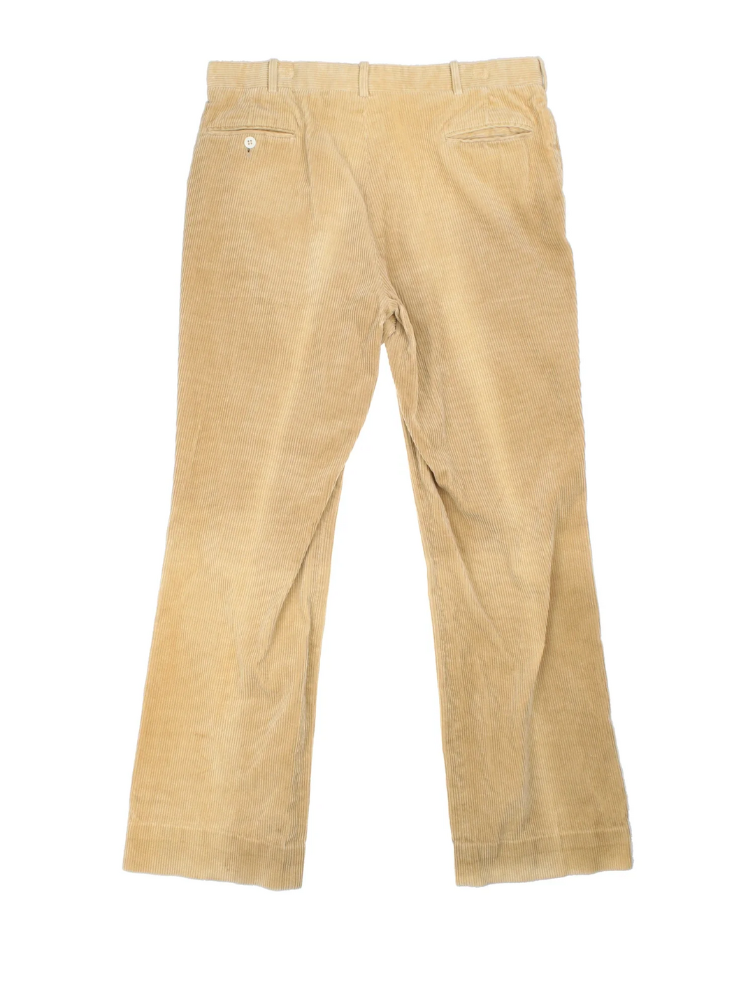 Lacoste Cordurory Trousers in tan colourway with zip fly fastening and branding embroidered on the front.