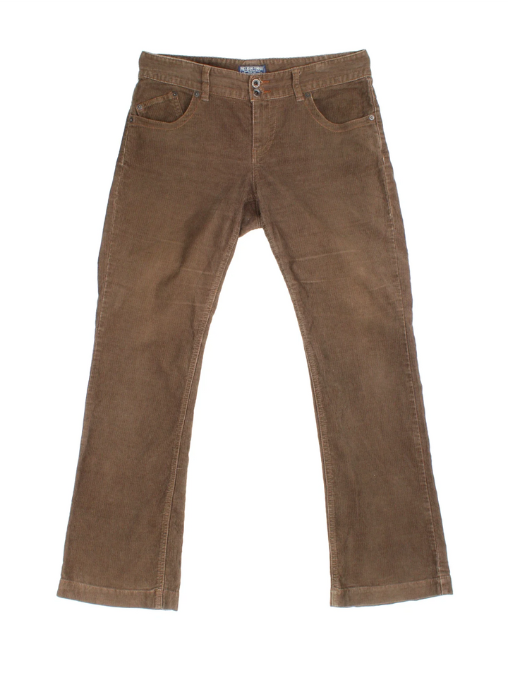 Ralph Lauren Polo Jeans Corduroy Trousers in a brown colourway with multiple pockets and the logo embroidered on the back.