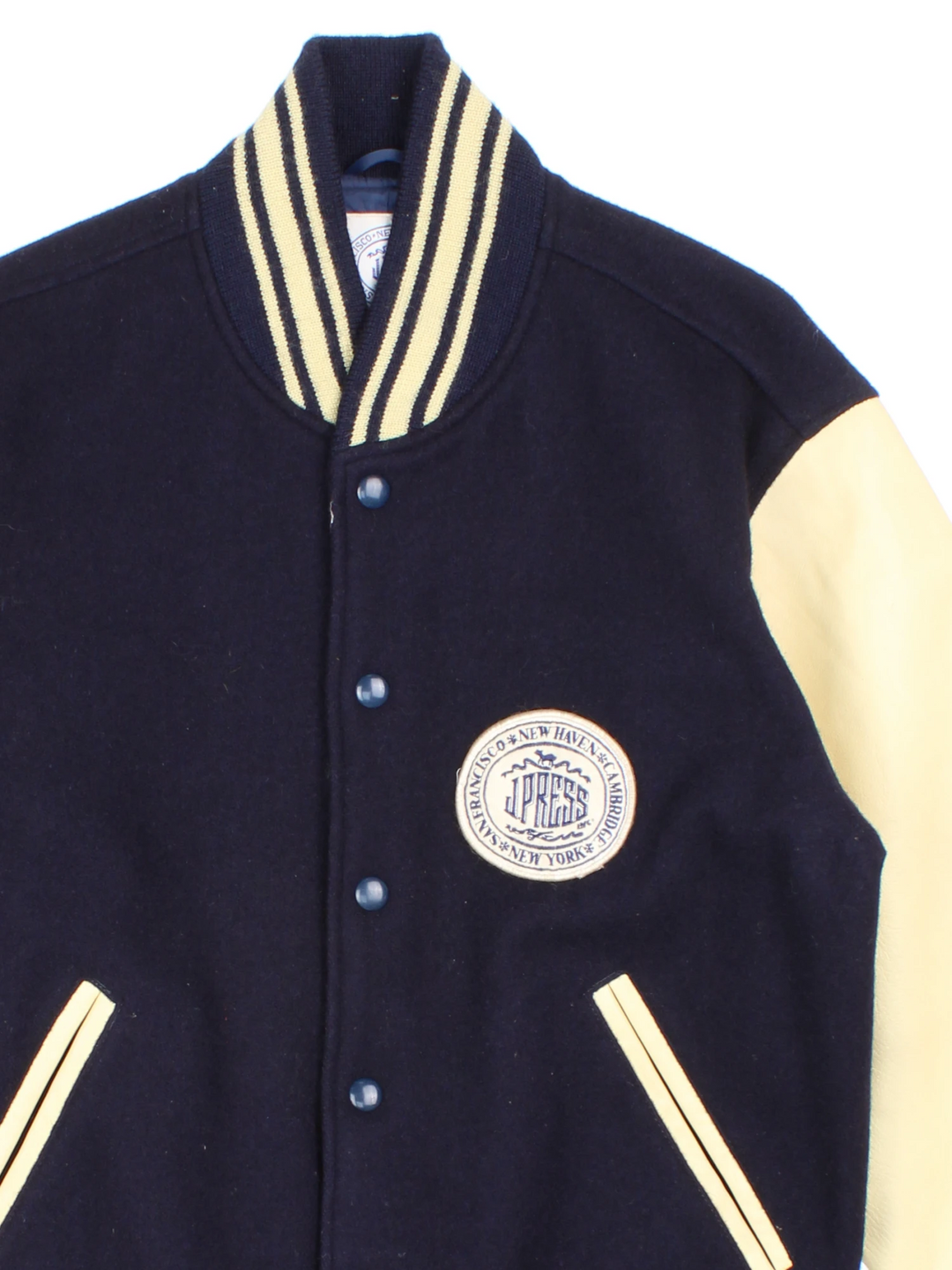 ジャケット・アウター J.Press varsity jacket wool leather J. Press Wool Varsity Jacket (Size M) – VintageFolk