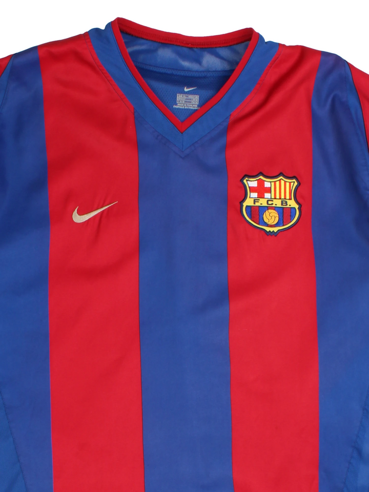 2002 - 03 Barcelona home football shirt with embroidered team badge on the chest. good condition Size in Label: Mens XL