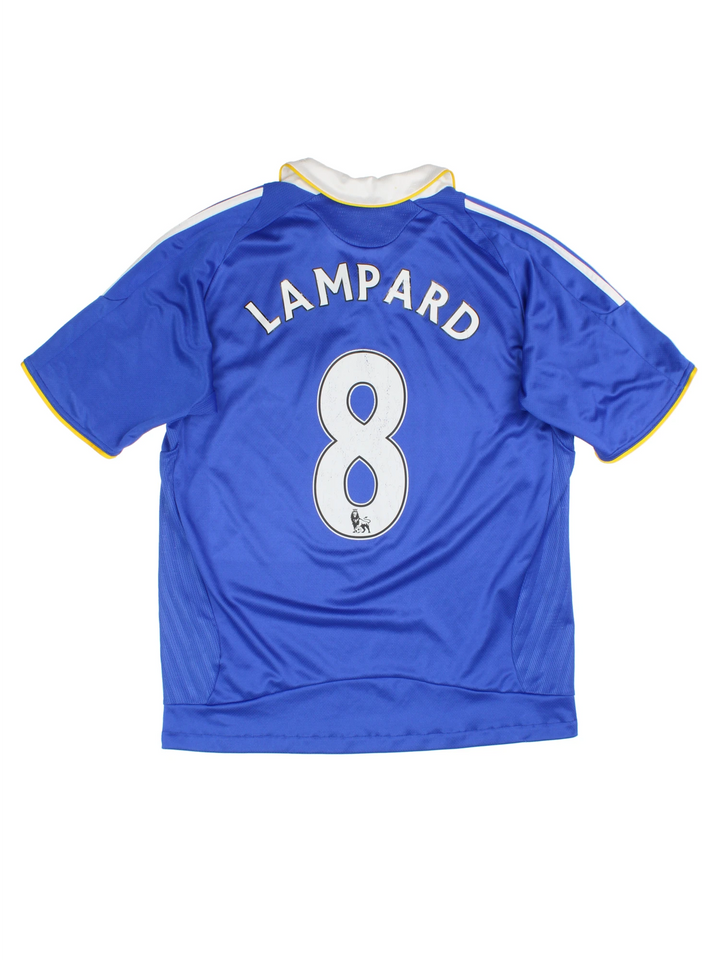 Chelsea 2008-09 Adidas, Lampard home Shirt. Features embroidered logo on the chest.