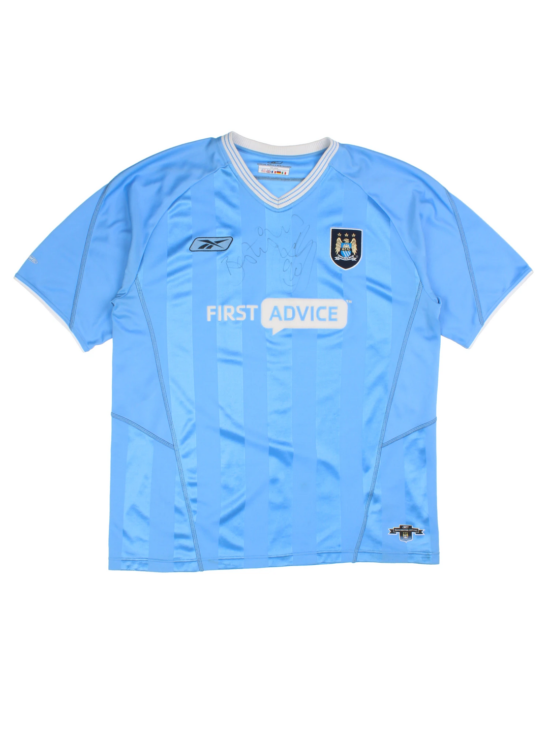 2003 - 2004 Manchester City home football signed by David James.