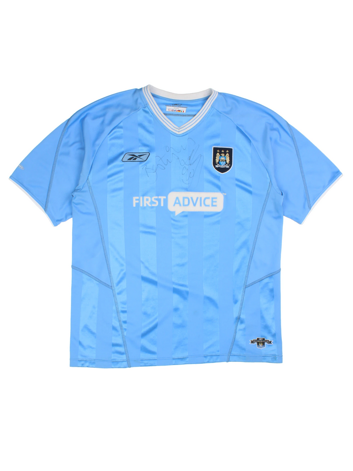 2003 - 2004 Manchester City home football signed by David James.