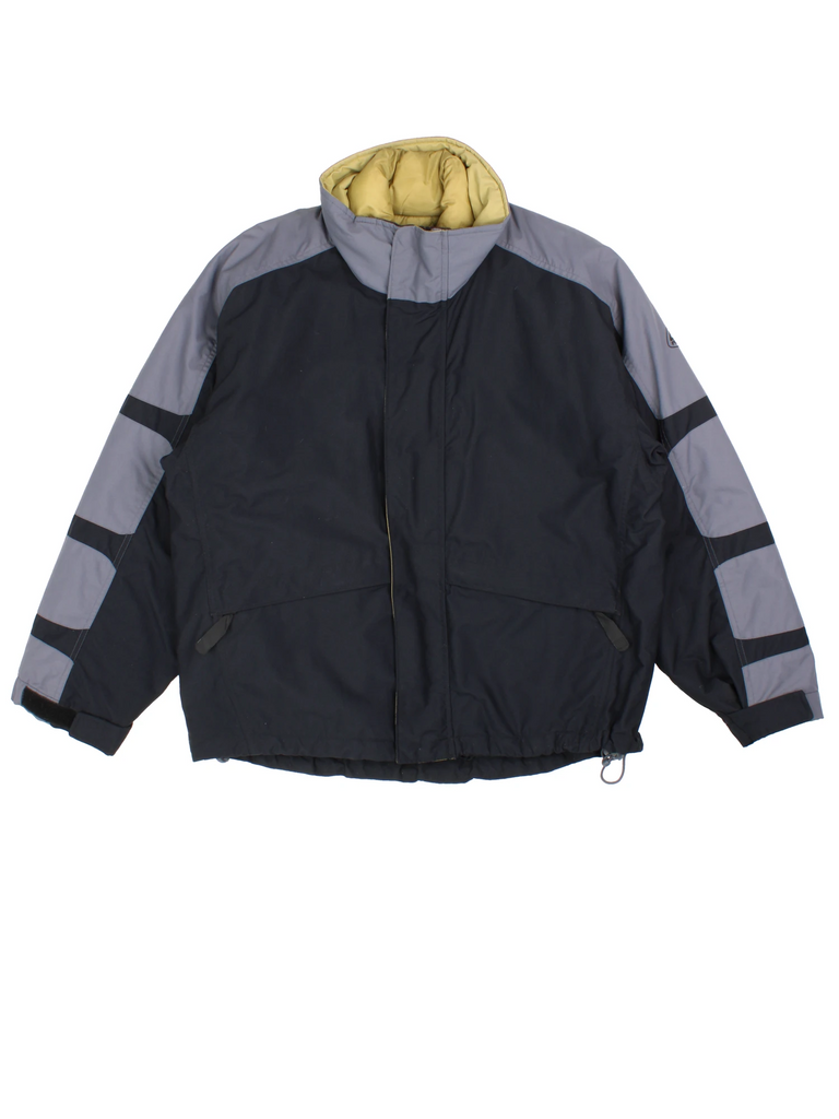 Nike ACG 2 In 1 Tech Jacket Black with Gold Quilted Liner