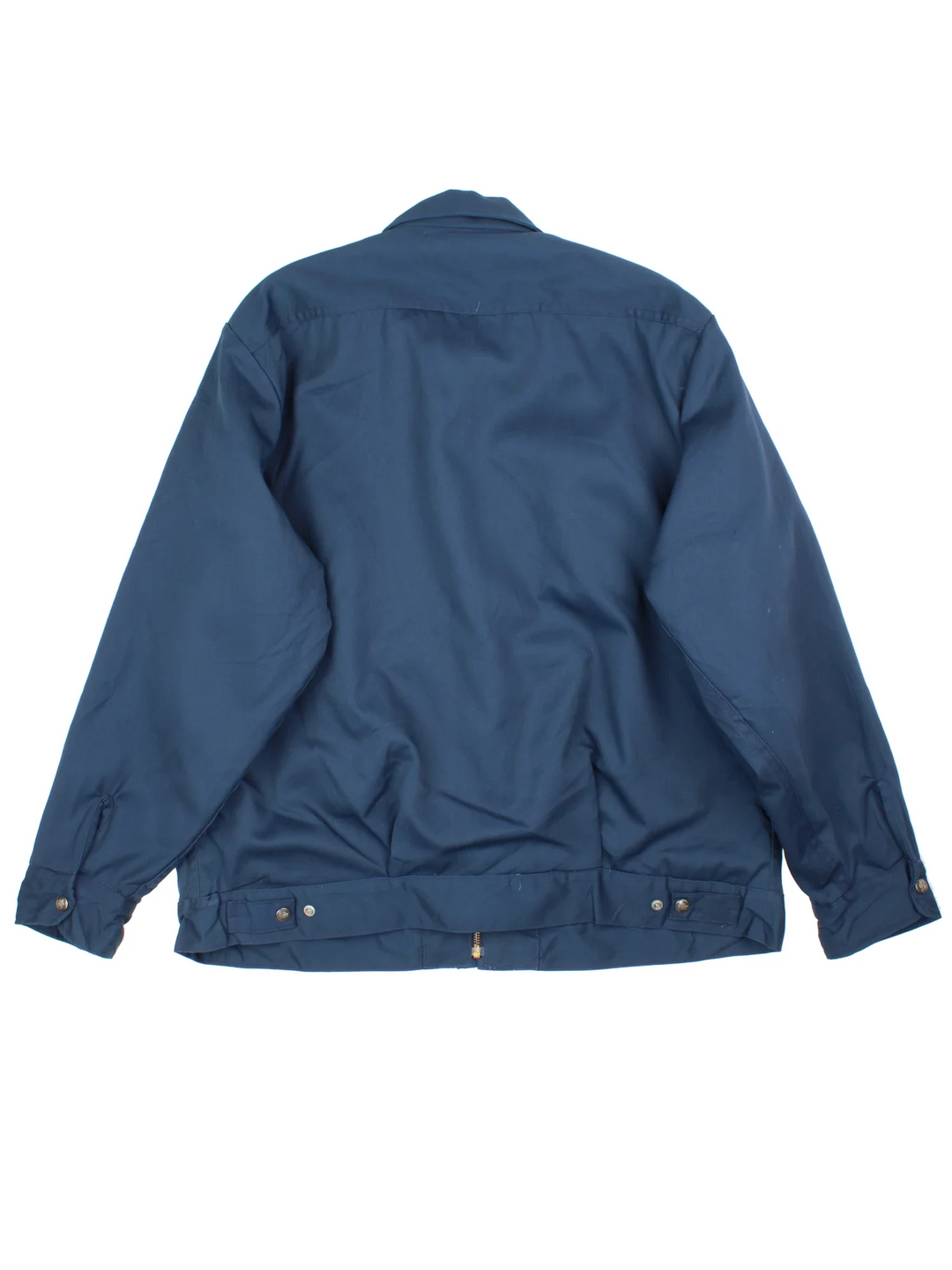 Dickies Sherpa Work Jacket in a blue colourway. Zip up closure and has multiple pockets, insulated with a sherpa lining.