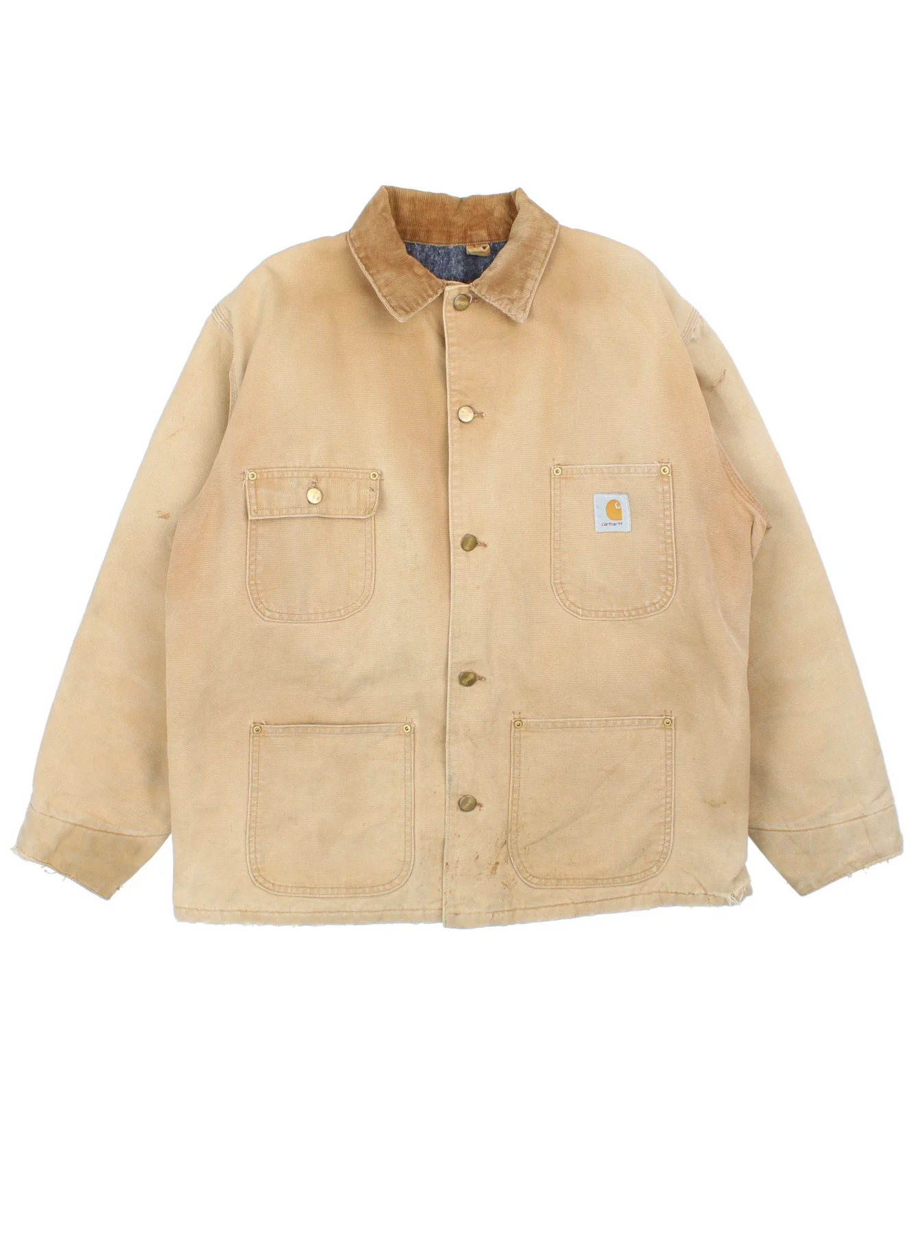 【週末限定セール】 vintage 70s carhartt chorecort Vintage 70's Carhartt Chore Jacket SZ 44 – The Barn Owl