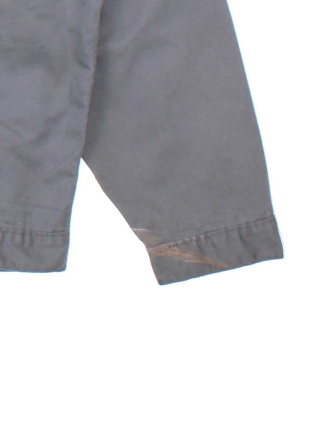 Dickies Eisenhower Work Jacket in a grey colourway. Zip up closure and has side pockets, and has the logo embroidered on the front.