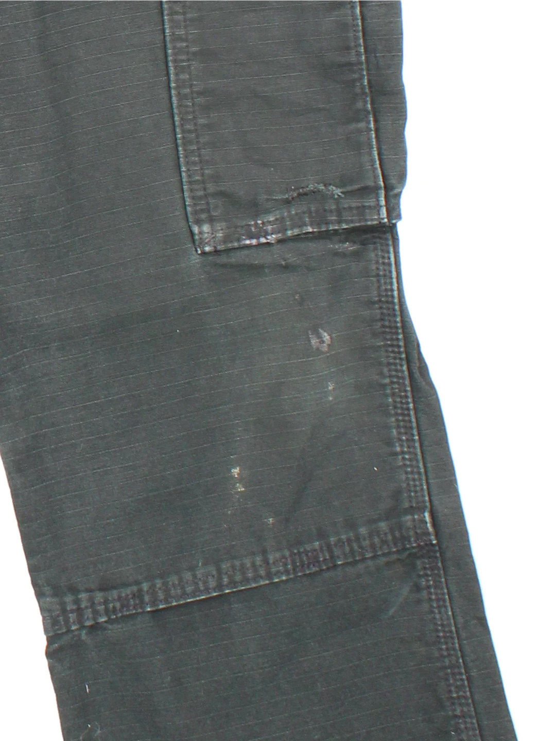 Carhartt Cargo Trousers in a black colourway with multiple pockets and the logo embroidered on the back.