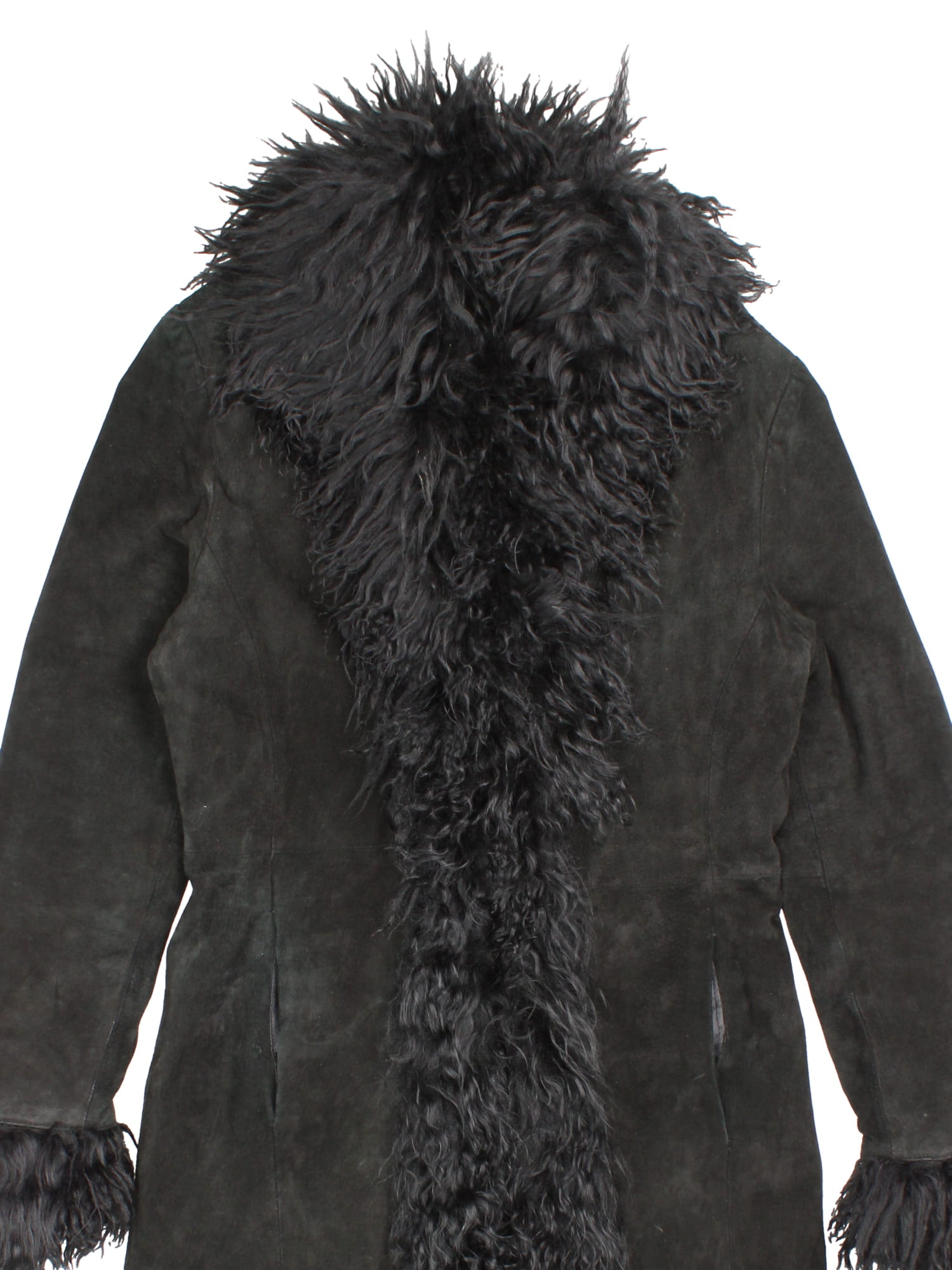 ジャケット・アウター 90s black fake fur boa coat jacket y2k 90s black fake fur boa coat jacket y2k