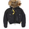 Parajumpers Gobi Down Coat Fur Lined Black Vintage