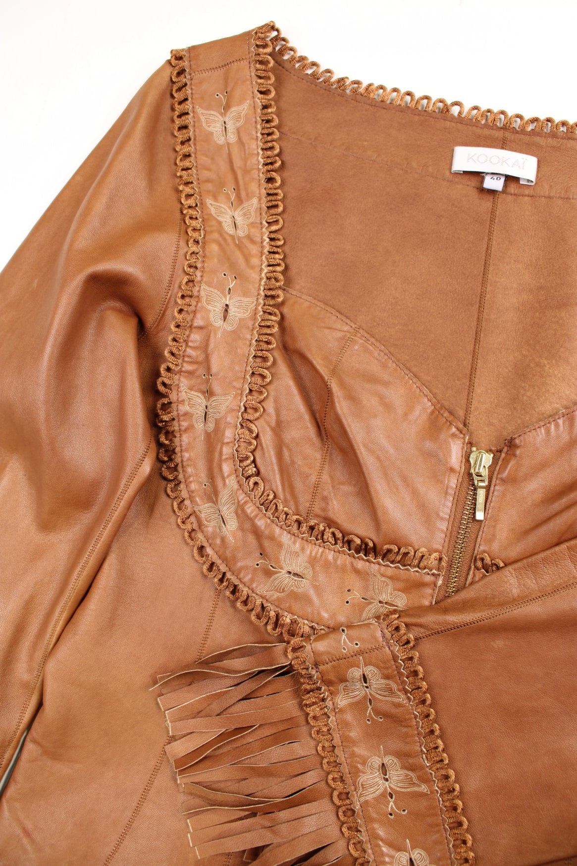 y2k✨ archives leather jacket 和柄 平成 鯉 パンク（☆GINZA