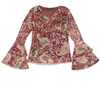 Y2K Paisley Mesh Top