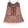 Y2K Brown Lace Vest