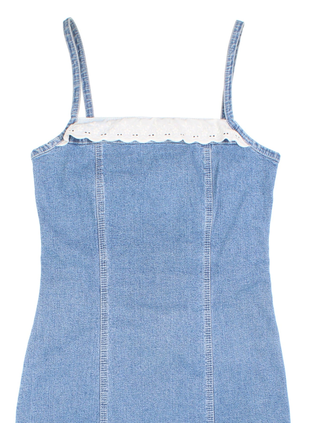 Y2K Denim Midi Dress (Size M) – VintageFolk Y2K Denim Midi Dress (Size M) – VintageFolk