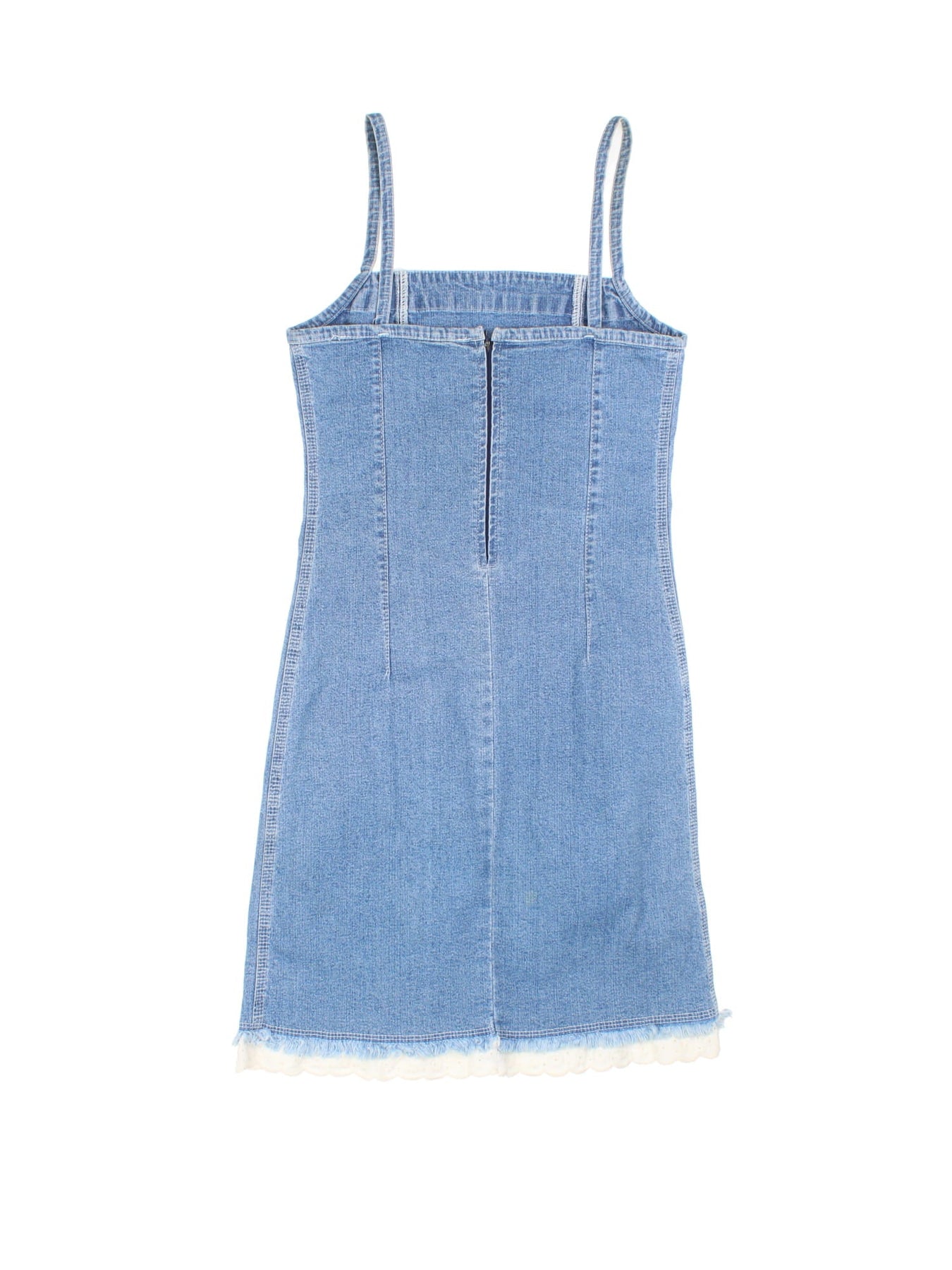 Y2K Denim Midi Dress (Size M) – VintageFolk Y2K Denim Midi Dress (Size M) – VintageFolk