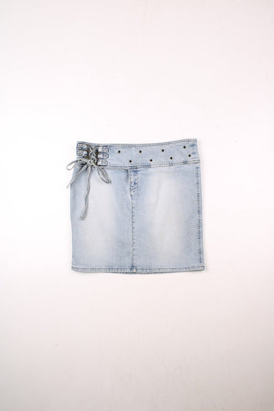 90s〜 ARMANI JEANS archive y2k 短丈 変形 希少 Y2K Armani Jeans Denim Mini Skirt (Size L) – VintageFolk