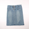 Y2K Denim Midi Skirt (Size XXL)