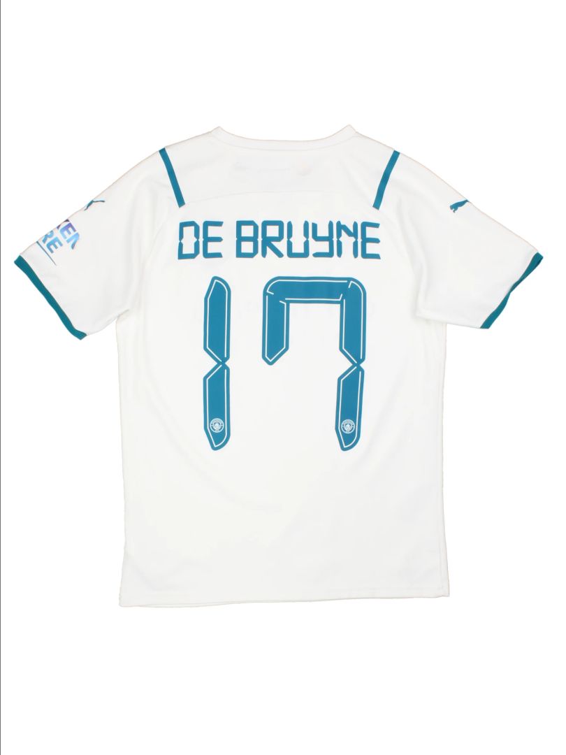 Manchester City 2021-22 De Bruyne #17 Away Football Shirt (Size M)