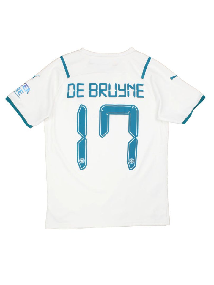 Manchester City 2021-22 De Bruyne #17 Away Football Shirt (Size M)