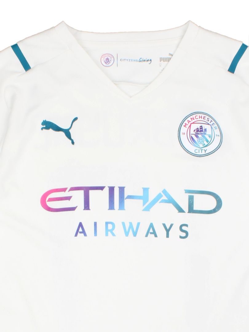 Manchester City 2021-22 De Bruyne #17 Away Football Shirt (Size M)