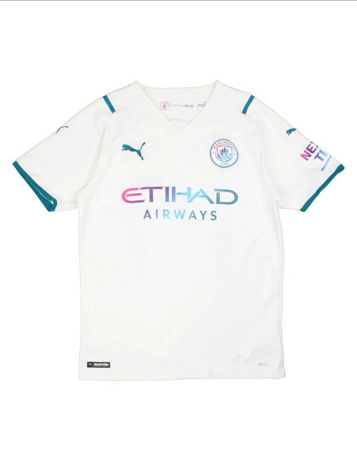 Manchester City 2021-22 De Bruyne #17 Away Football Shirt (Size M)