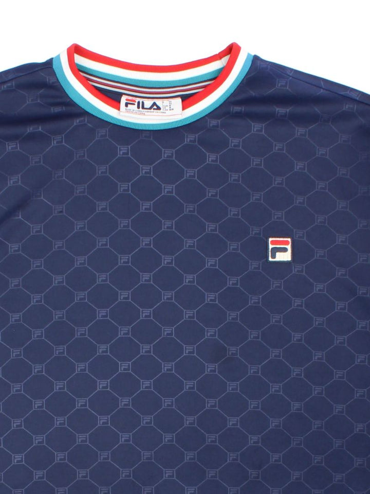 Fila Patterned Sports T-Shirt (Size M)