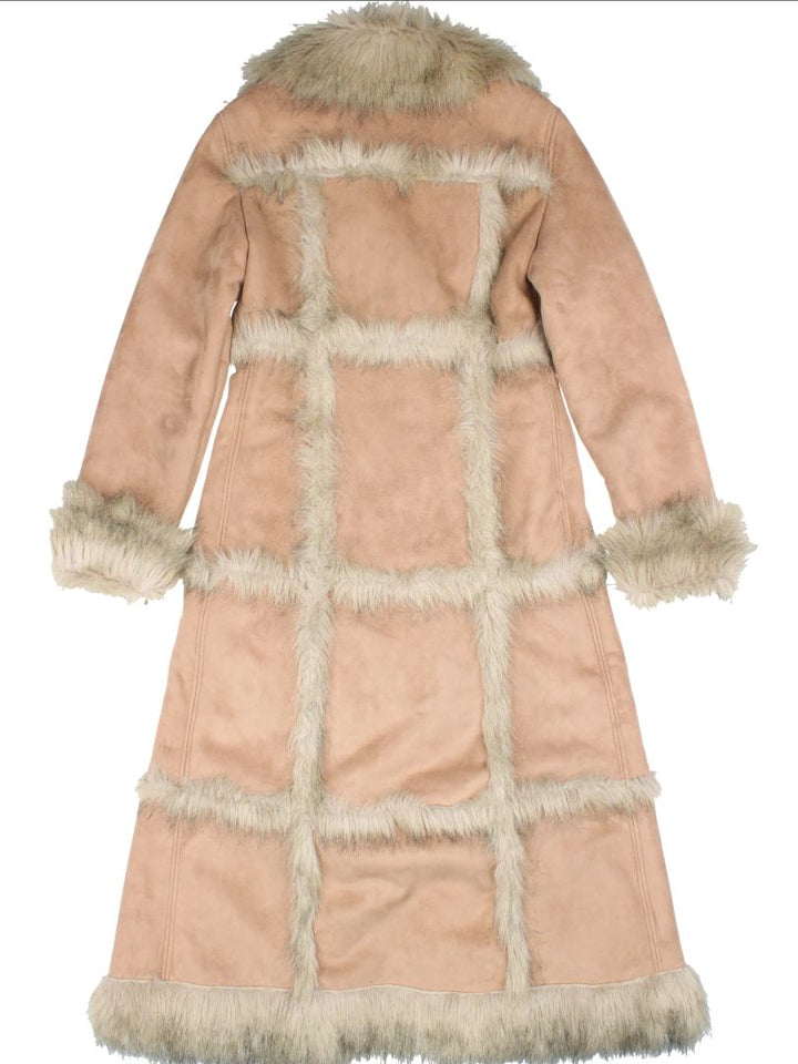 Y2K Hooch Faux Shearling Afghan Coat (Size XS)