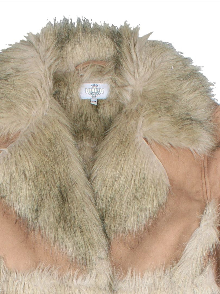 Y2K Hooch Faux Shearling Afghan Coat (Size XS)