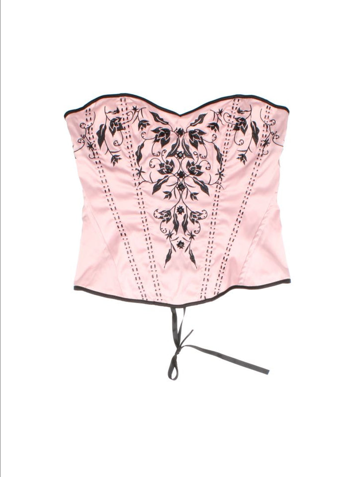 Y2K Jane Norman Corset Top (Size M)