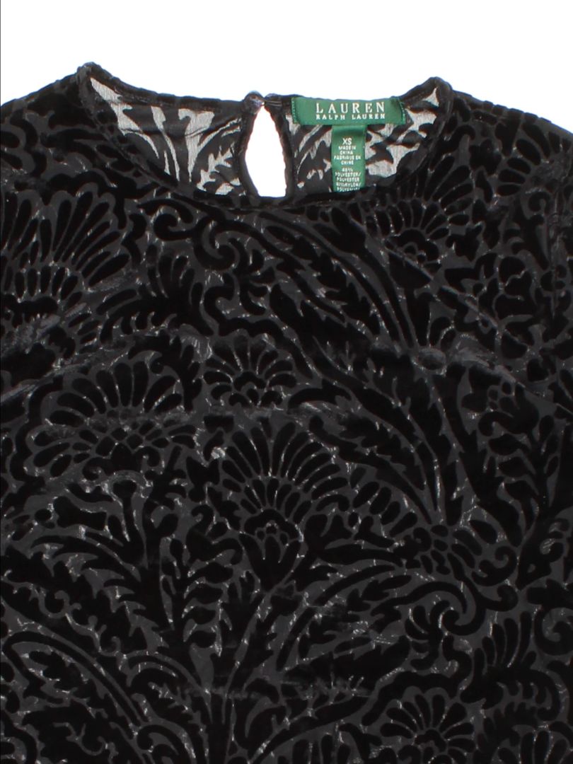 Ralph Lauren Velvet Peplum Blouse (Size XS)