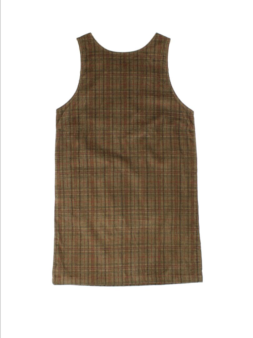 Vintage L.L. Bean Plaid Cord Dress (Size S)