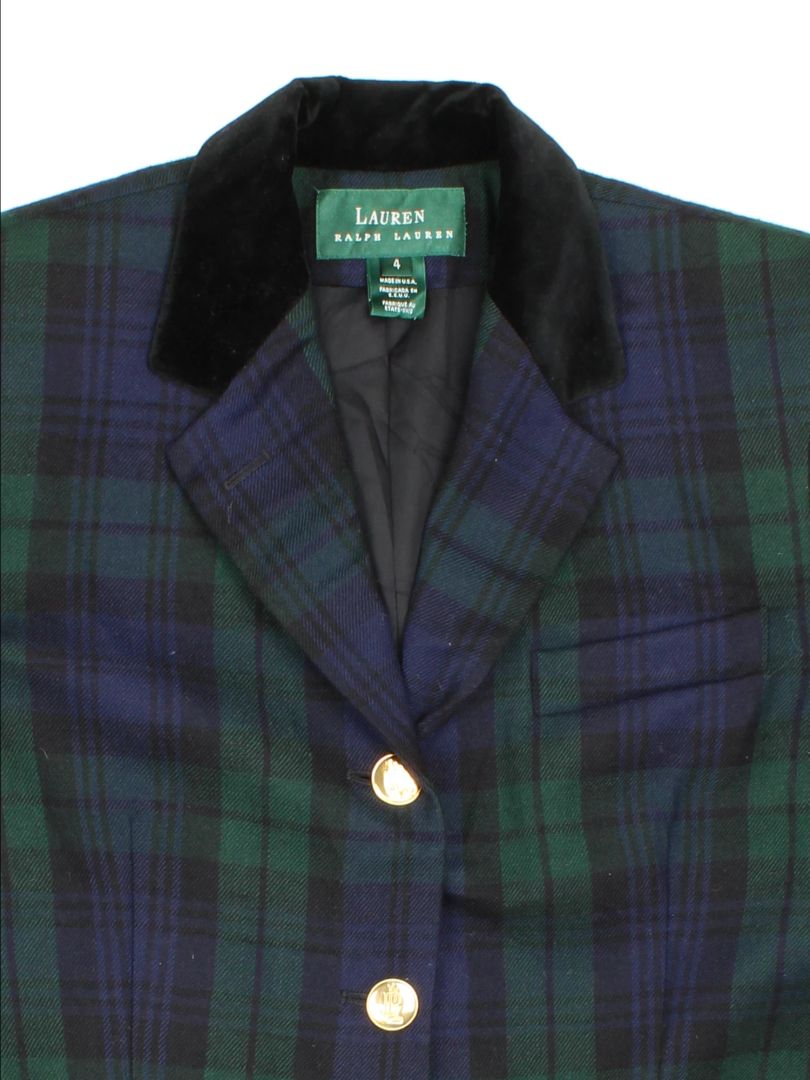 Ralph Lauren Plaid Blazer (Size S)