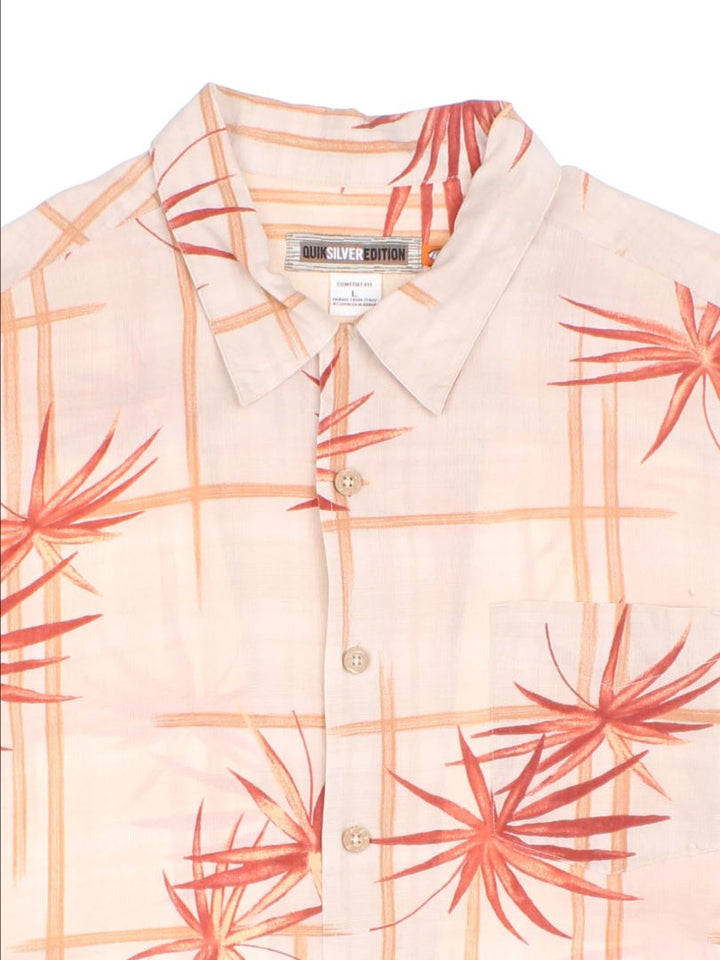 Quiksilver Floral Hawaiian Shirt (Size S)