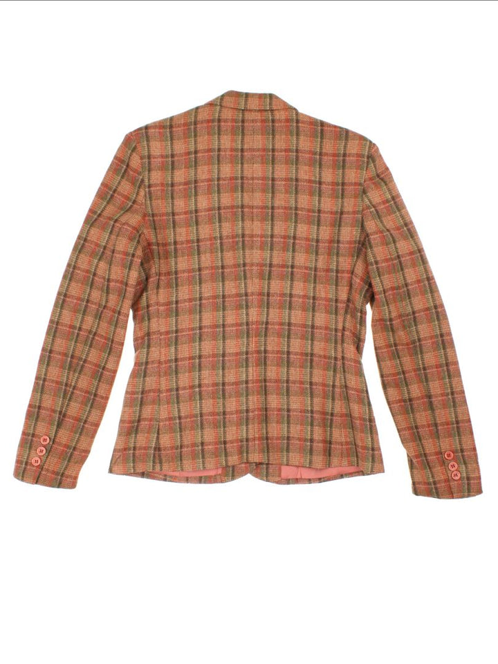Vintage Givenchy Sport Wool Checked Blazer (Size S)