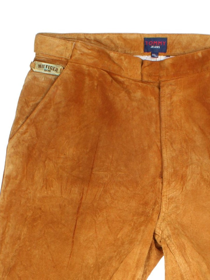 Tommy Hilfiger Suede Flared Trousers (Size L)