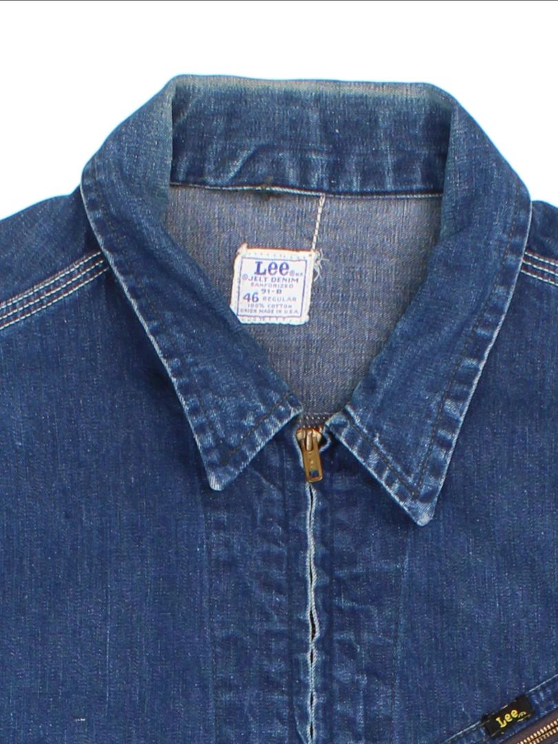 60's-70's Lee 91-B Rider Sanforized Denim Jacket (Size XL)