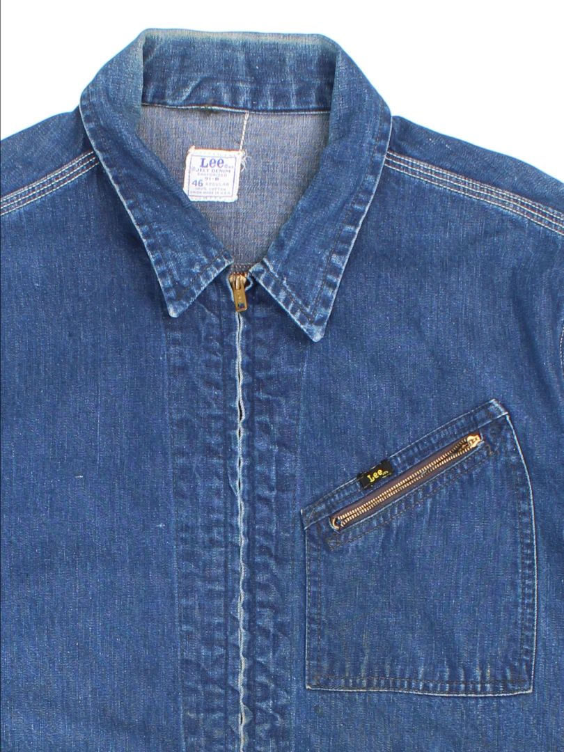 60's-70's Lee 91-B Rider Sanforized Denim Jacket (Size XL)