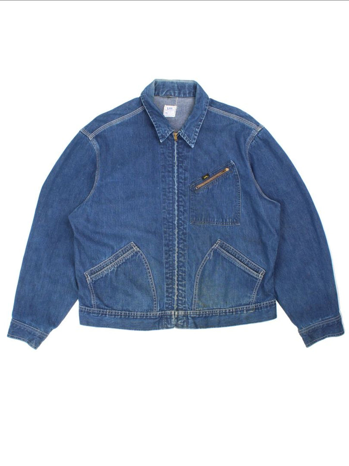 60's-70's Lee 91-B Rider Sanforized Denim Jacket (Size XL)