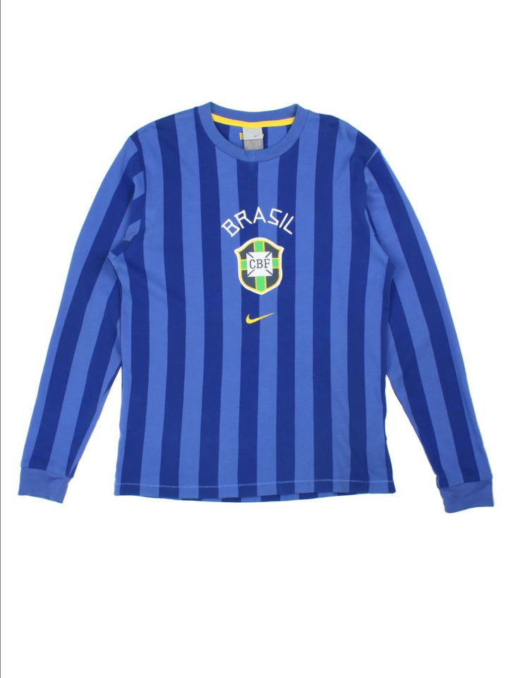 2002-03 Brasil Nike Long Sleeve Football Top (Size M)