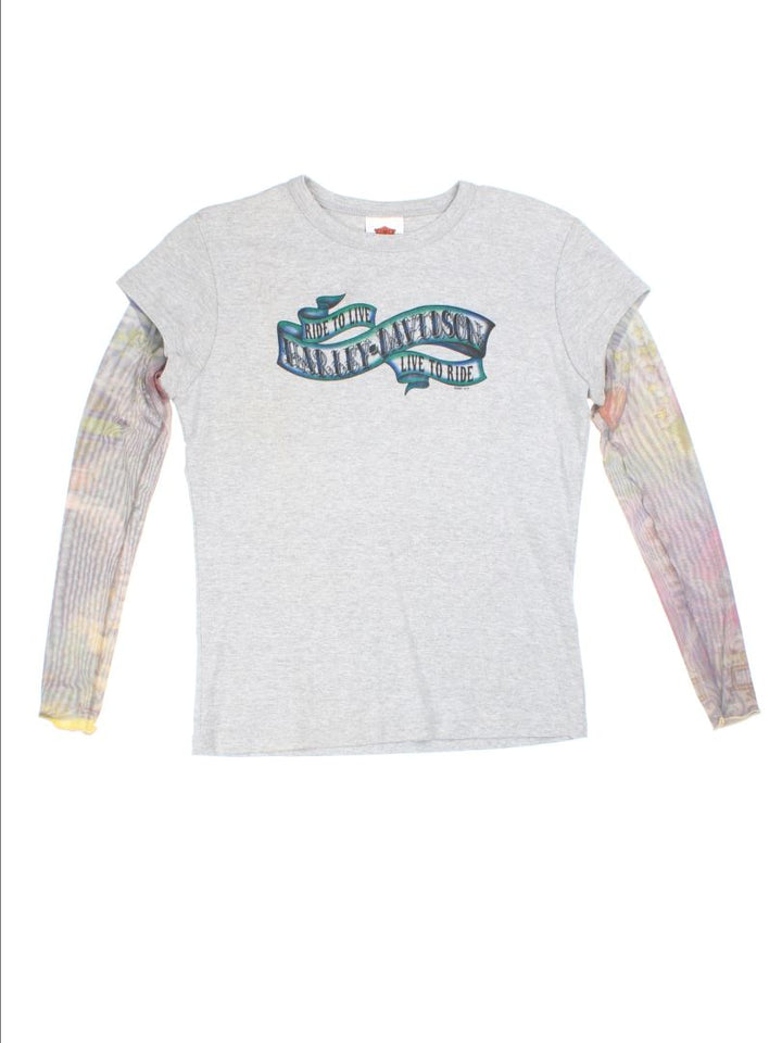 Harley Davidson Double Layer T-Shirt (Size XS)
