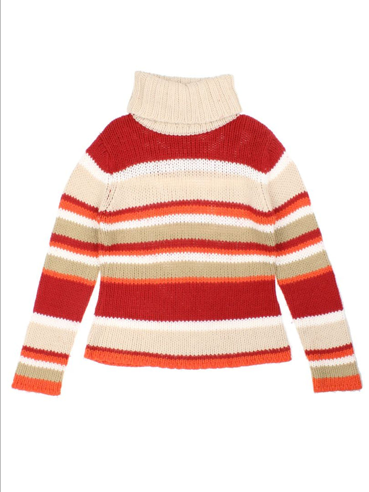 Y2K Blue Motion Stripe Jumper (Size XS)