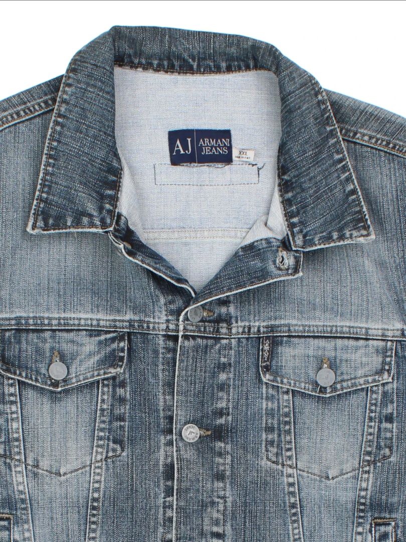 90's Armani Jeans Denim Jacket (Size L)