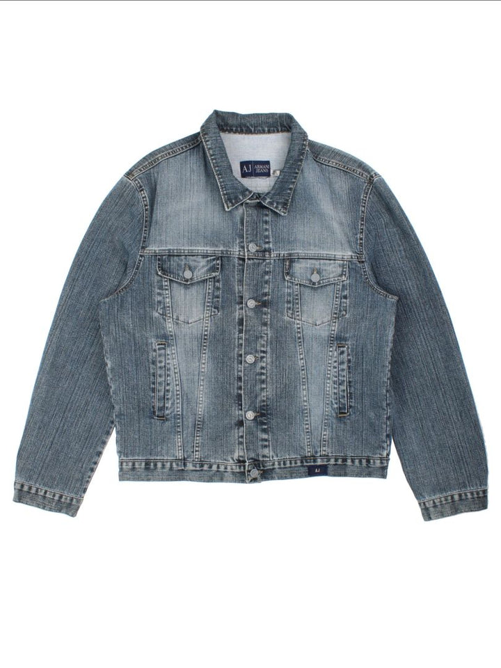 90's Armani Jeans Denim Jacket (Size L)
