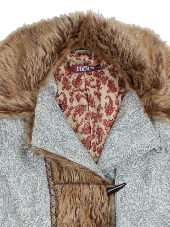 Y2K Paisley Afghan Coat (Size M)