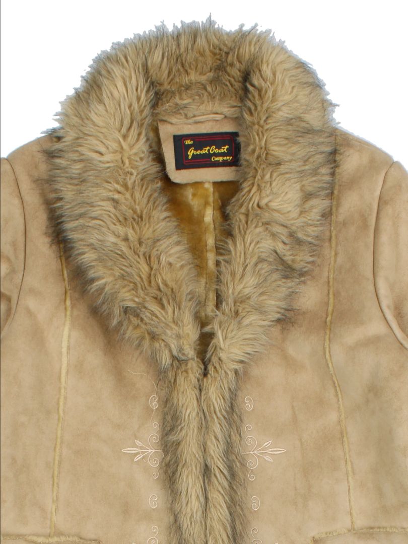 Y2K Embroidered Afghan Coat (Size L)