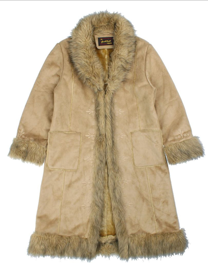 Y2K Embroidered Afghan Coat (Size L)