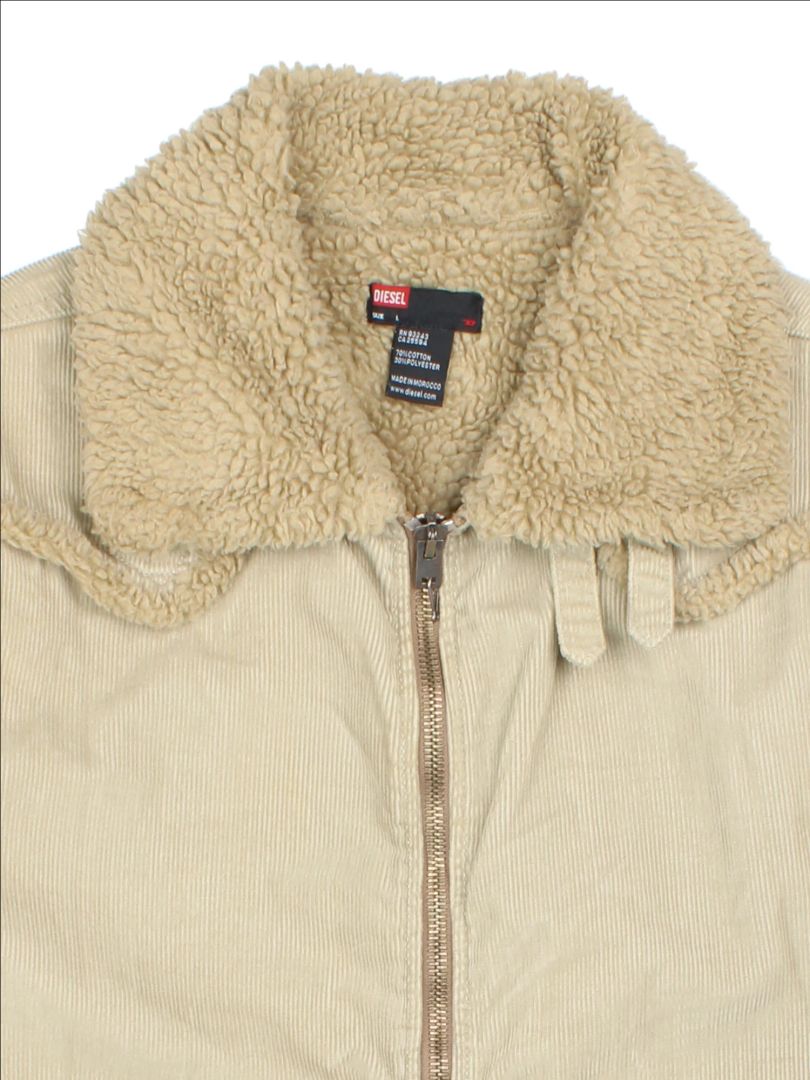 Y2K Diesel Shearling Jacket (Size L)