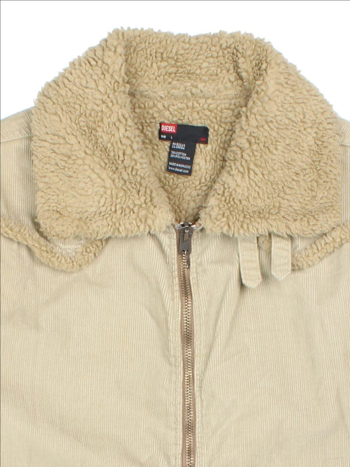 Y2K Diesel Shearling Jacket (Size L)
